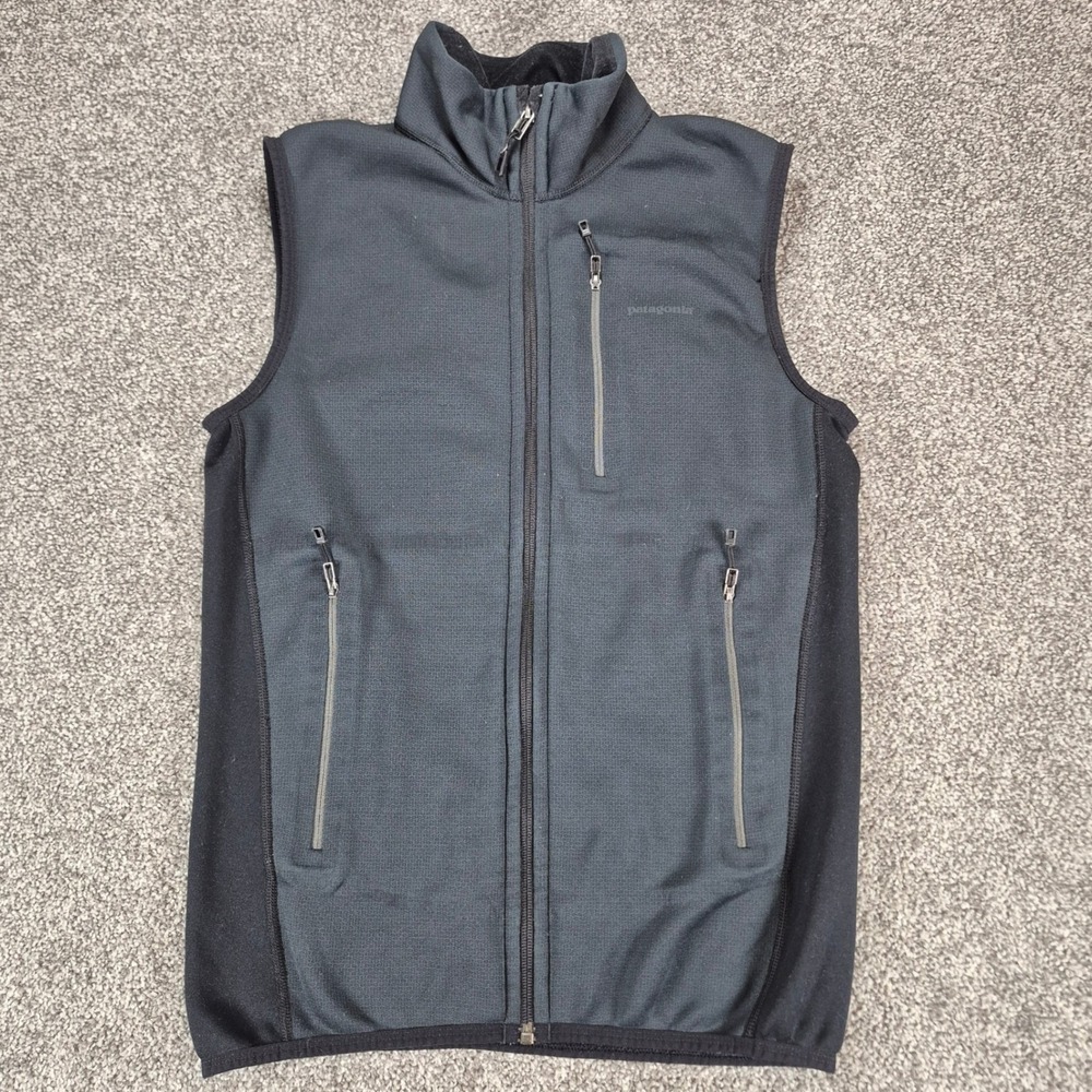 Patagonia Piton Hybrid Vest Mens Small Black Polartec Outdoors
